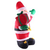 24m 95inches Tall Inflatable Christmas Santa Claus Xmas Outdoor Decorations Ornaments with Built-in White Light AC100-240V