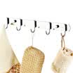 Cobbe Cobbe row of hooks stainless steel clothes hooks wall clams hook bathroom hardware pendant