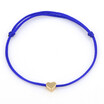 new fashion Gold Color Heart Bracelet Silver Handmade Jewelry Multicolor Rope Adjustable String Lucky Bracelet For Women Children