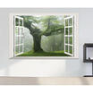 Big Old Green Tree 3D Window Wall Art Sticker Vinyl Mural Home Room Decor Decals