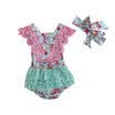 Newborn Infant Kids Baby Girl Floral Clothes Jumpsuit Romper Sunsuit Outfits Set