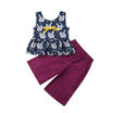 Summer Kids Baby Girls Animal Vest TopLong Pants 2pcs Outfits Clothes Set