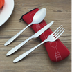 3pcs Portable Stainless Steel Foldable Fork Spoon Knife Travel Camping Cutlery