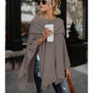 Women Summer T-Shirt Casual Plain Loose Blouse Shirt Batwing Asymmetrical Tops