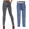 Womens Leggings Skinny High Waist Jeans Trousers Denim Stretchy Pencil Pants CA
