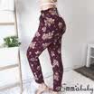 Womens High Waist Casual Drawstring Elastic Long Pants Ladies Pencil Trousers