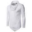 New Fashion Mens Long Sleeve Ripped Pullovers T-Shirt Pure Color Hip hop Clothes