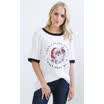 US Women Christmas Short Sleeve Loose Shirts Casual Xmas Santa Cotton Shirt Tops