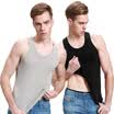 Heng Yuan Xiang ZC-303 Men&39s Vest Cotton Shirt Men&39s Shirt Short Sleeve Shirt Skirt Sports Hurdle Underwear Black Gray 2 Pack 180105 XXL