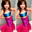 US Kids Ariel Sequin Little Mermaid Set Girls Princess Fancy Dress Party Costume