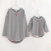 Hot Sell Mother Daughter Parent-child Irregular T-Shirt Dresses Family Matching