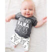 Newborn Baby Boy Long Sleeve T-shirt Pants Leggings 2pcs Outfits Clothes Set UK