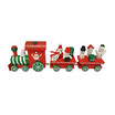 Wooden Mini Train Toy Santa Claus Christmas Ornament Decoration Festival Gift Kids Toys