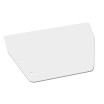 Kitchen Baking Butter Scraper Plastic White Trapezoid Cake Pastry Spatulas Butter Dough Scraper Cake Tool