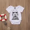 Toddler Baby Girls Boys Storm Pooper Romper Jumpsuit Short Sleeve Sunsuit 0-18M