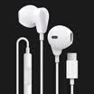 Biaz Type-c Headphones In-ear Cordless Subwoofer with Microphone iPad Pro11 Inch Headphones Support AppleHuaweiGloryNew ipad E13-White