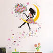 Moon Floral Girl Butterfly Large Wall Sticker Mural Art Decals Kids Room Decor