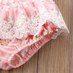 Cute Newborn Baby Girls Floral Lace Off Shoulder Tops Pants Shorts Outfits Set