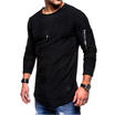 Mens Fruit of the Loom Long Sleeve T Shirt Plain Tee Shirt Value Top Cotton
