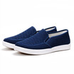 Novel Teez Cloth shoes mens casual one-legged shoes lazy shoes breathable flat low-top canvas shoes