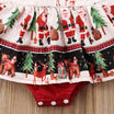 Cute Newborn Baby Girls Christmas Santa Lace Xmas Party One Piece Romper Dress