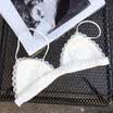 Lace Triangle Bra Set Ladies Corset Underwear Lingerie Bralette Bustier Hot