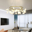 Baycheer HL487606 Heracleum 4134" Glass Flower LED Pendant Light