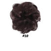 Extensiones De Pelo De Scrunchie Del Pedazo Del Pelo Del Bollo Desordenado Rizado Real BRITÁNICO Como Humano