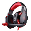 Inching KOTION EACH G2200 gaming game 71 shock headphones bass light headset desktop notebook headset black&red