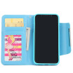 New iPhoneX Mobile Phone Cases Samsung Mobile Shell Wallet Flip Card Protector Blue