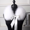 2018 the new hot selling fox fur collar the natural fox fur collar the real fur collar child the winter fur scarf ribbon