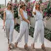 Womens Clubwear Playsuit Bodysuit Party Jumpsuit Romper Chiffon Long Trousers US