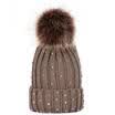 UK Newborn Baby Boy Girl Crystal Winter Warm Pom Pom Bobble Knit Beanie Hat Kid