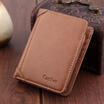 Mens Leather Bifold ID Card Holder Purse Wallet Billfold Handbag Slim Clutch