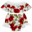 New Toddler Infant Baby Girls Off Shoulder Floral TopsBriefs Outfit Set Clothes