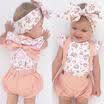UK Seller Newborn Baby Girls Cotton Romper Jumpsuit Bodysuit Clothes Outfits