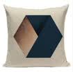 Cojines Geométricos Negro Azul Cove Textile Hill Gold Dero Throw Cojines Fundas 45Cmx45Cm Sofá cama cuadrada Funda de almohada 3D