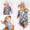 UK 0-24Month Baby Girl Overalls Ruffle Jumpsuit Romper Long Pants Outfit Clothes
