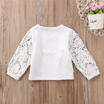 Toddler Infant Baby Girls Lace Flower Long Sleeve T-shirt Tops Hoodies Clothes