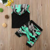 Kids Boys Girl Baby Clothes Summer Hoodie T Shirt TopsCamouflage Pants Outfits