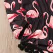 Toddler Infant Baby Girl Flamingo Romper Bodysuit Jumpsuit Headband Clothes