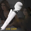 British standard plug--New 8 Speeds Magic Wand Massager AV Vibrators Sex Toys for Women