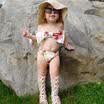 Kids Girls Floral Bow Bikini Set Swimsuit Swimwear Bathing Suit Swimming Costume