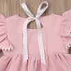Kids Baby Girls Long Sleeve Ruffle Tassel Party Pageant Princess Dress Clothes