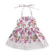 Baby Girls Princess Lace Floral Dress Kids Party Pageant Dresses Clothes 1-6Y