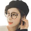 Paramount PARIM myopic glasses frame men&women glasses frames Korean retro frames female optical glasses G602 sand black