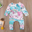 UK STOCK Kids Baby Unicorn Girls Infant Romper Jumpsuit Bodysuit Clothes Outfits