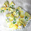 UK Newborn Baby Girl Lemon Print Outfits Tops Tassel Short Pans Headband Clothes