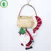 Christmas tree bell decoration Santa Claus wooden pendant old man snowman UK