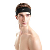 LAC Cotton Headband Sports Headband Men & Women Cotton Sports Headband Sweat Belt Hairband Sports Turban Black